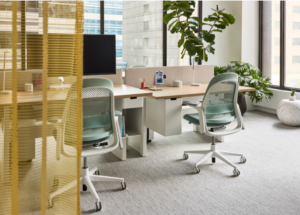 Adjustable Height Workstations in Columbus Office